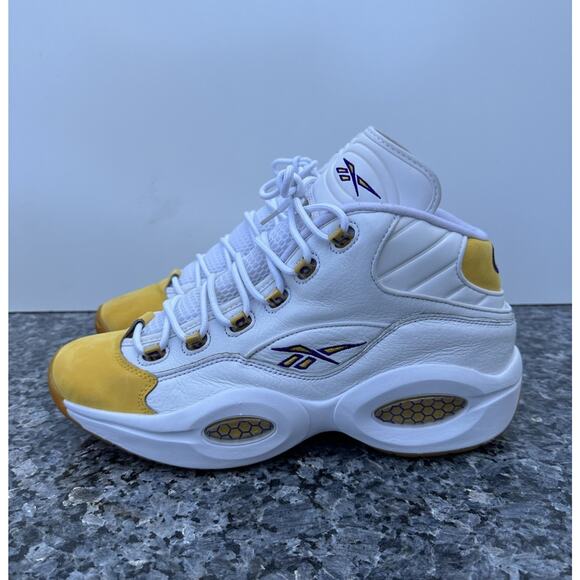 Reebok IVERSON QUESTION YELLOW TOE LAKERS KOBE BRYANT SIZE US 13 - Picture 2 of 13